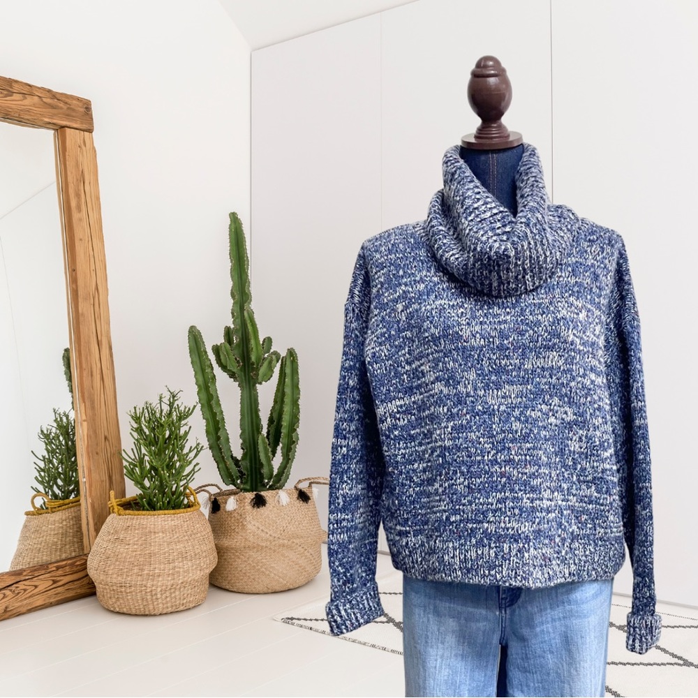 Lou & Grey Chunky Cowl Neck Knit Sweater